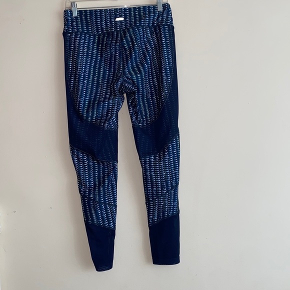 Womens Athletic Works Sheer Mesh Panel Insert Workout Legging - Picture 2 of 6